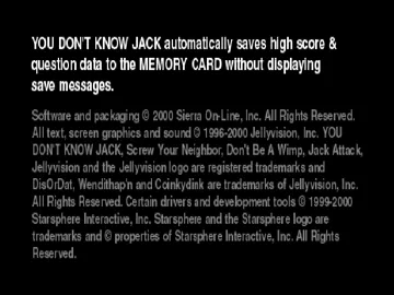 You Dont Know Jack - Mock 2 (US) screen shot title